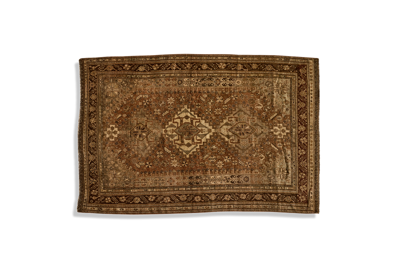 Brown Shiraz Rug 5'5 x 8'3