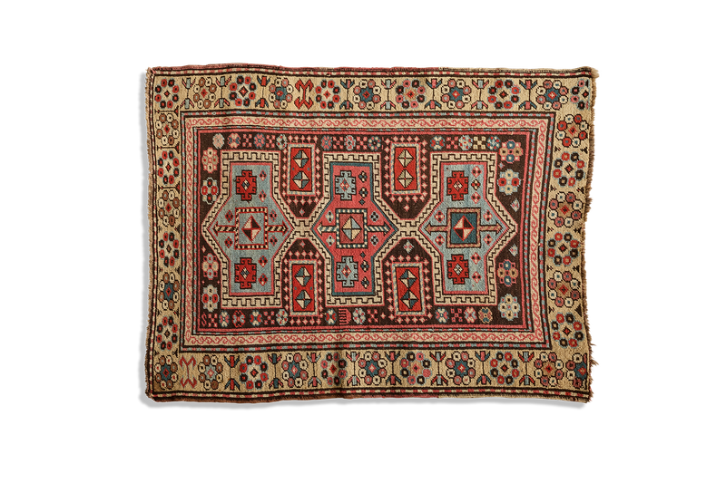 Kazak Throw Rug 3'5 x 4'3