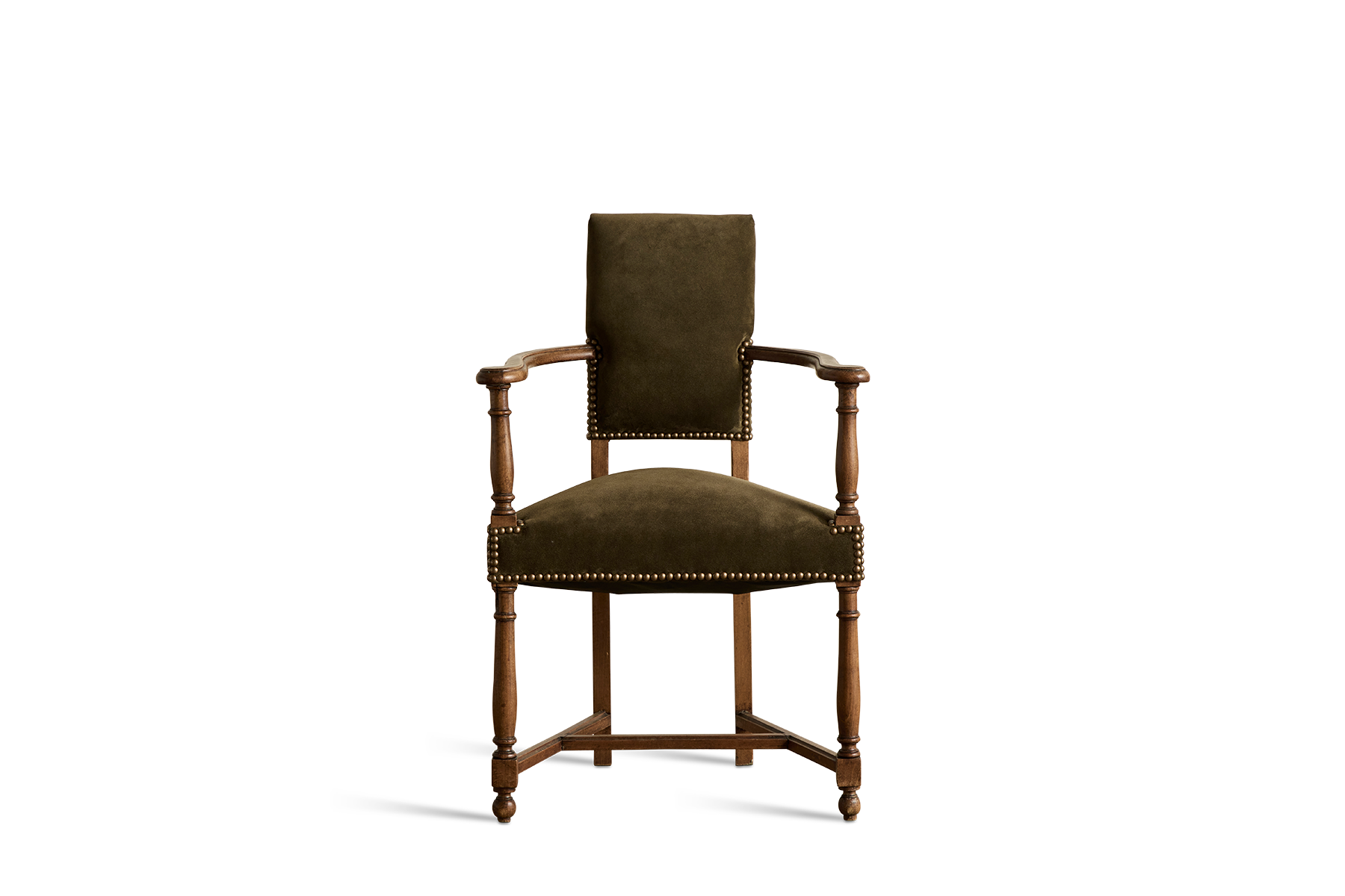 Pair of Suede Side Chairs