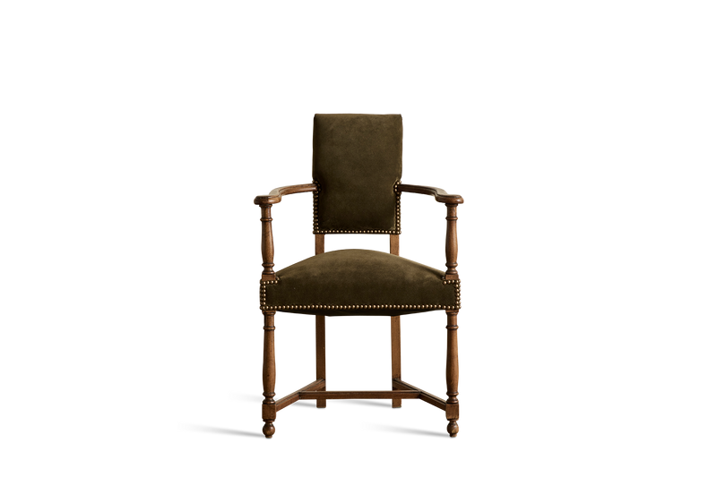 Pair of Suede Side Chairs