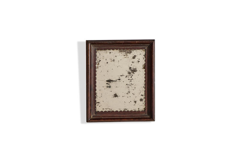 Scalloped Wood Mirror