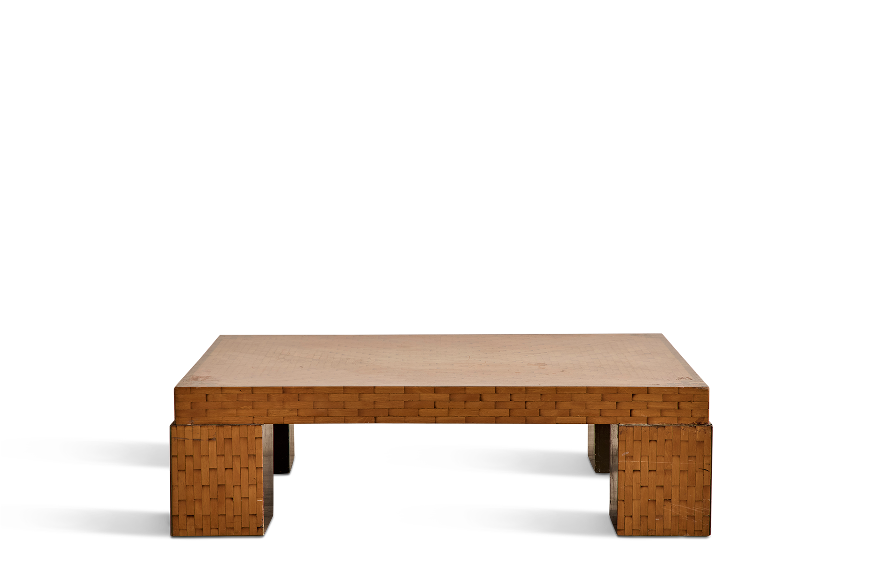 Parquet Wood Coffee Table