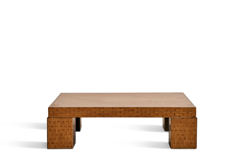 Parquet Wood Coffee Table