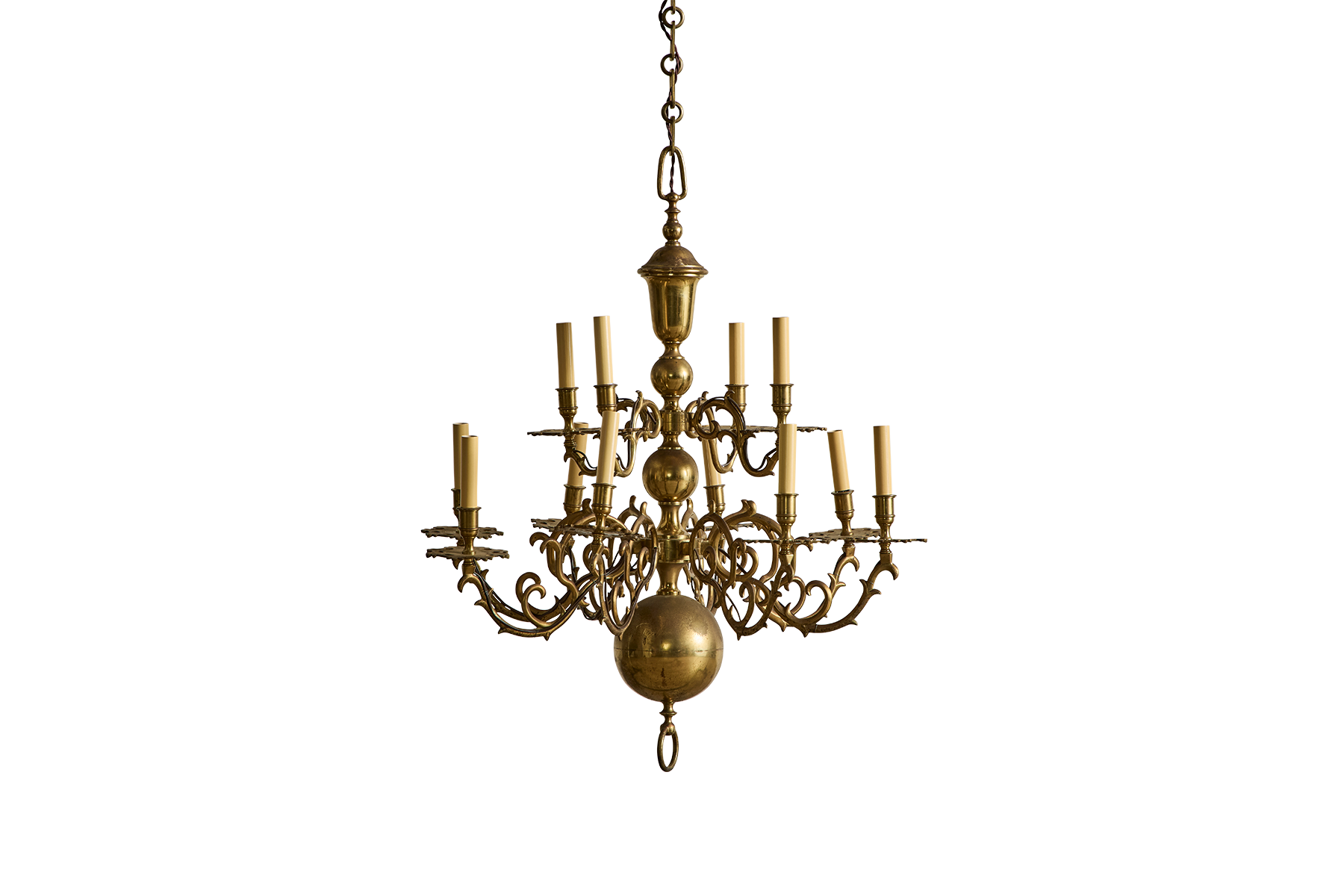 Dutch Brass Chandelier