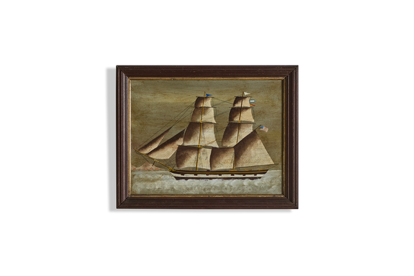 19th Century Ship Painting