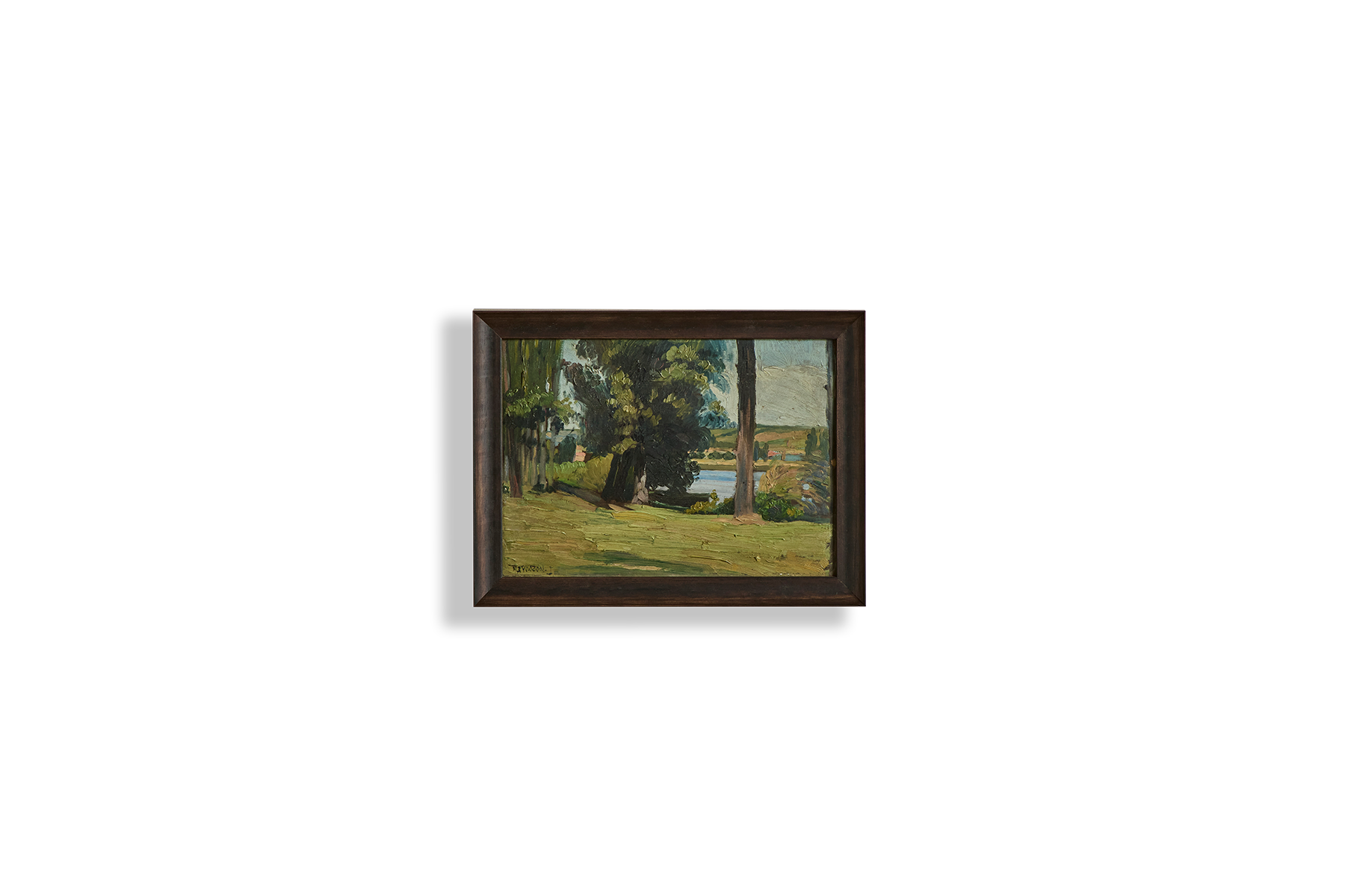 Lakeside Oil Painting