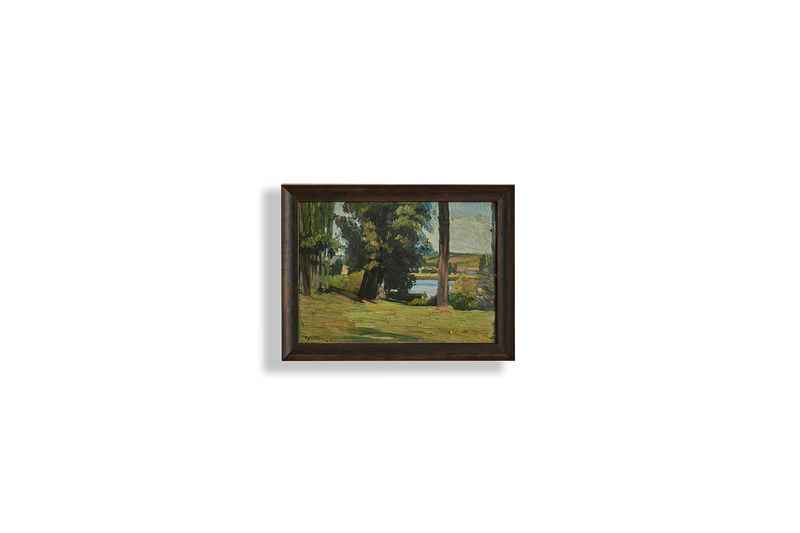 Lakeside Oil Painting