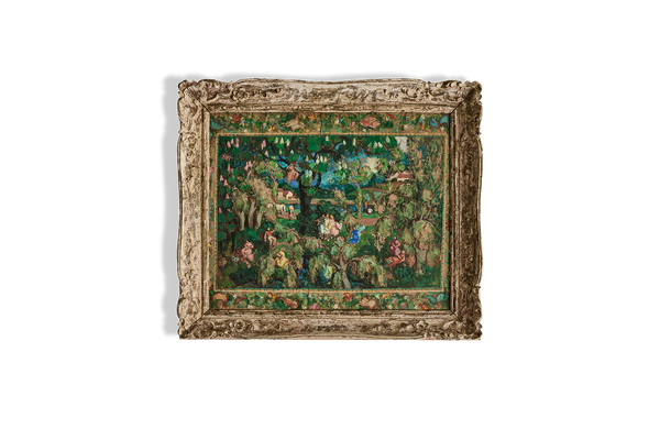 French Garden Oil Painting