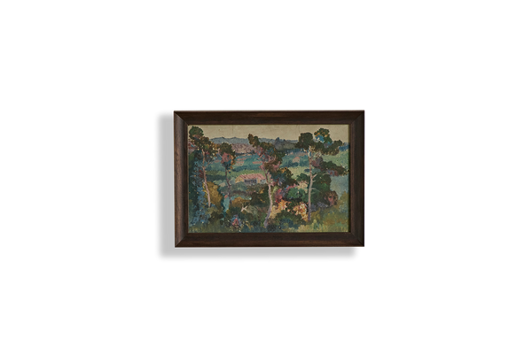 Cottage Forest Painting