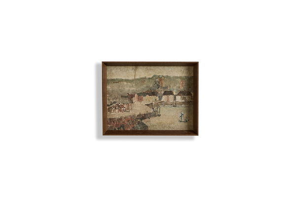 Harbor Oil Painting