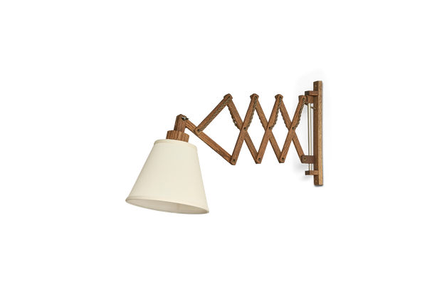 Oak Scissor Wall Sconce