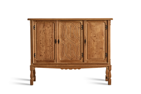 Carved Oak Highboard