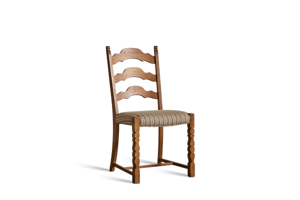 Set of 4 Striped Dining Chairs