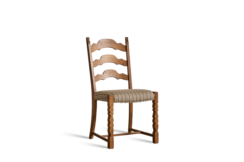 Set of 4 Striped Dining Chairs