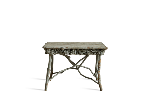 Blue Painted Root Table