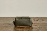 Olive Leather Travel Bag, Small
