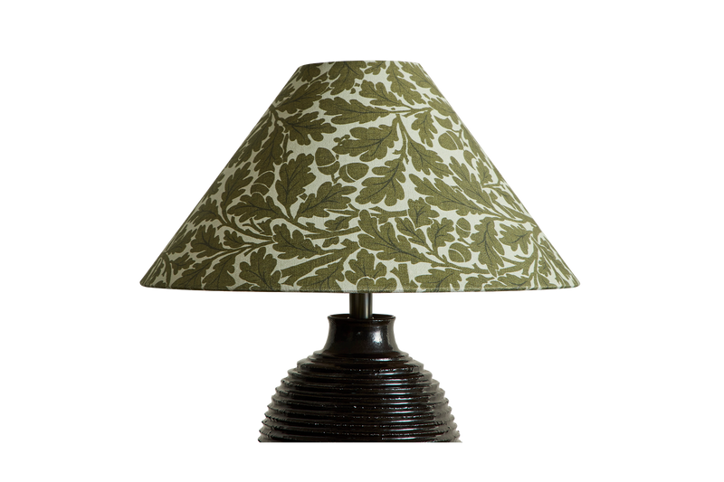 Linen Lampshade in Quercus, Juniper