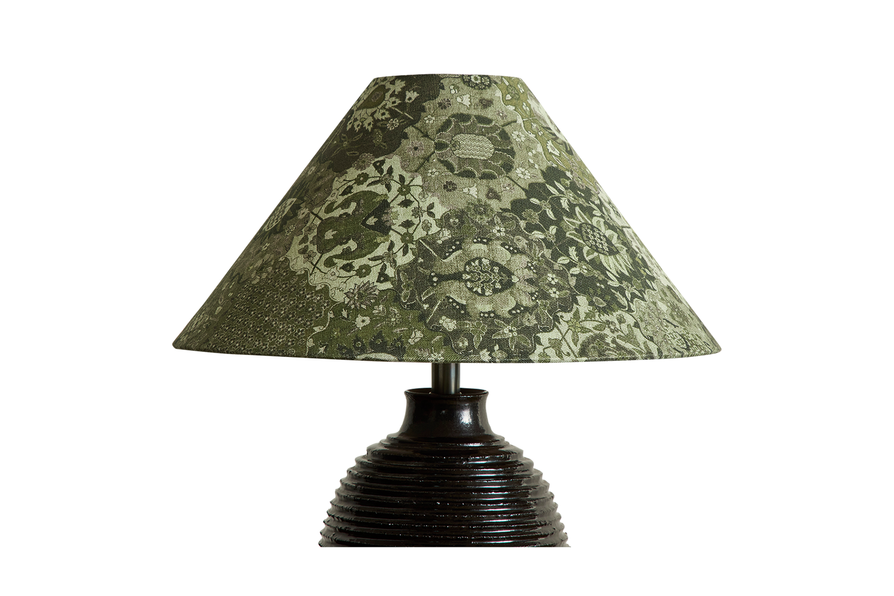 Linen Lampshade in Caspar, Juniper