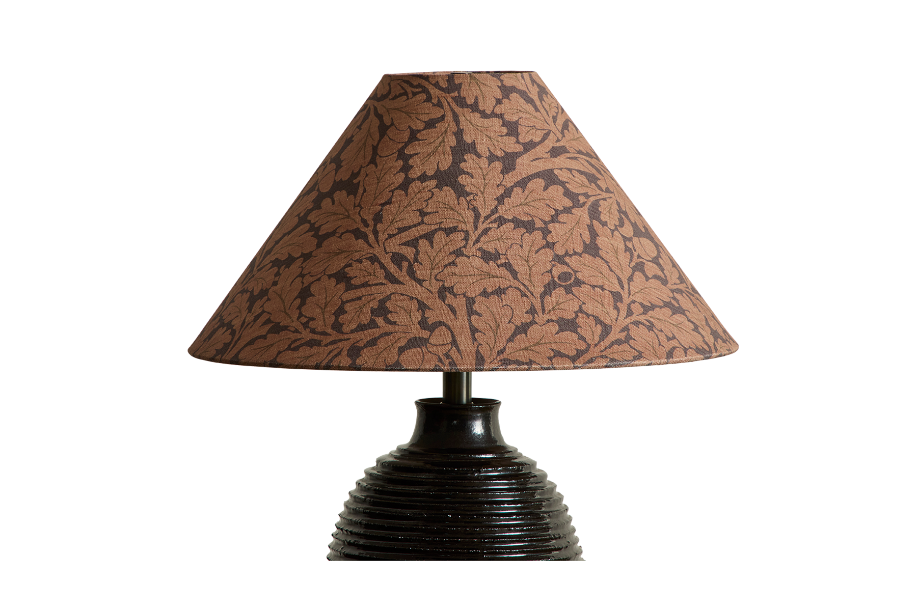 Linen Lampshade in Quercus, Aubergine