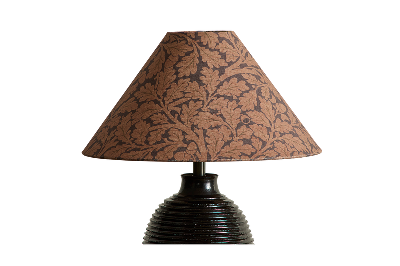 Linen Lampshade in Quercus, Aubergine