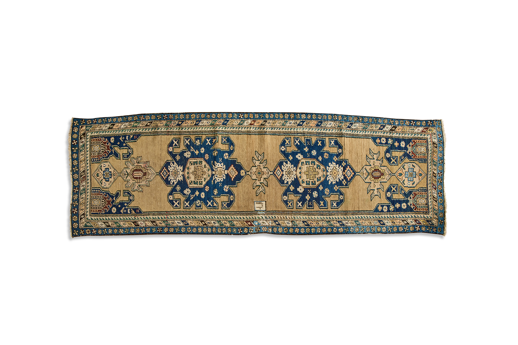 Blue & Gold Persian Runner 3’4 X 10’2