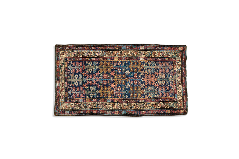 Navy Botanical Rug 3’3 X 5’11