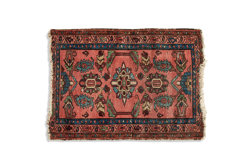 Floral Persian Throw Rug  2 ‘ X 2’9