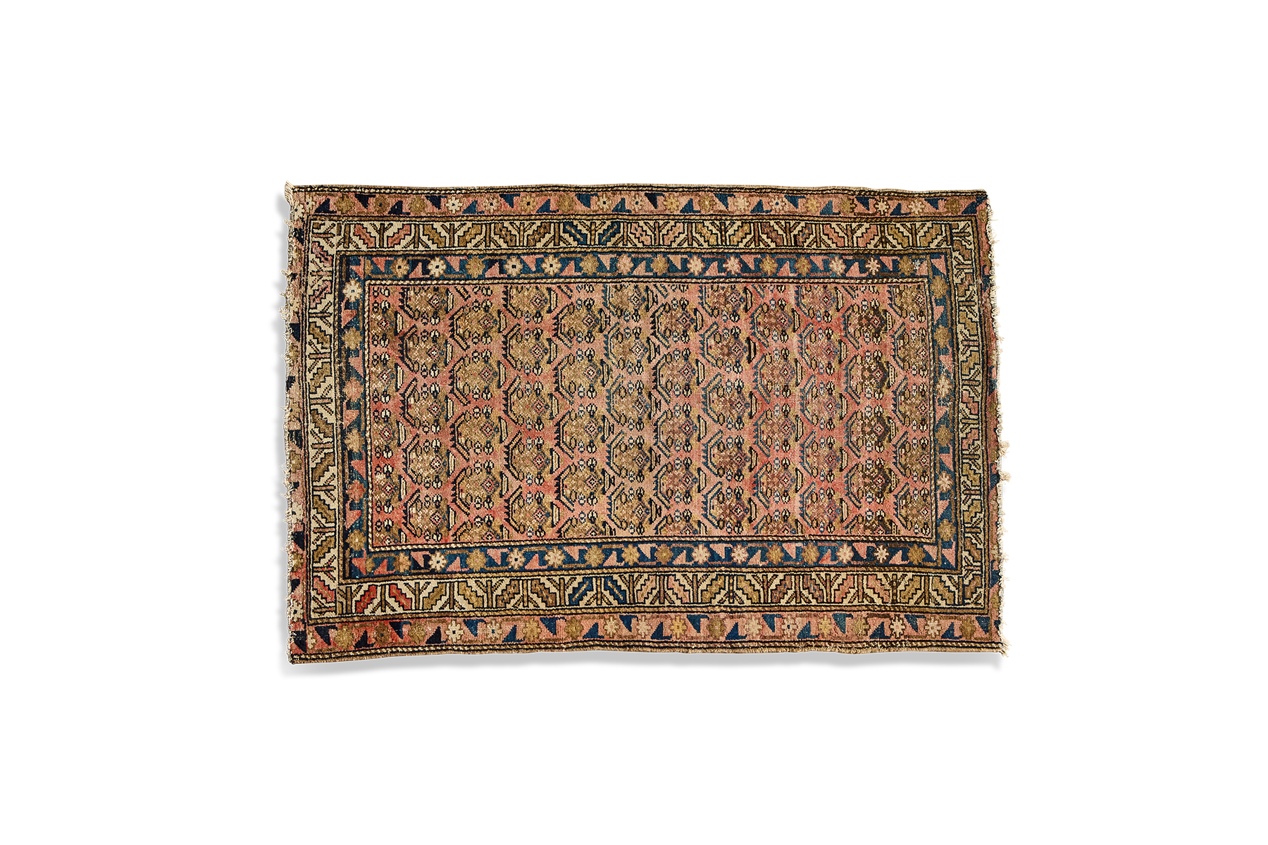 Blush Boteh Throw Rug 3’4 X 4’10