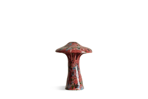 Shroom Lamp, Speckled Pink