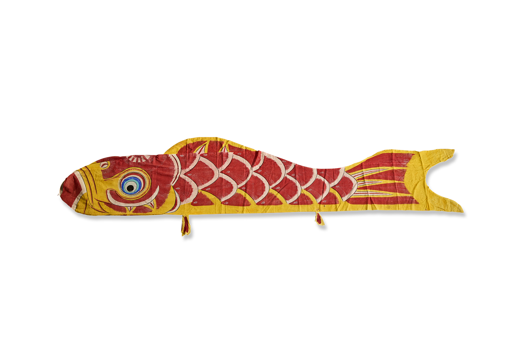 Red & Yellow Koi Nobori Banner