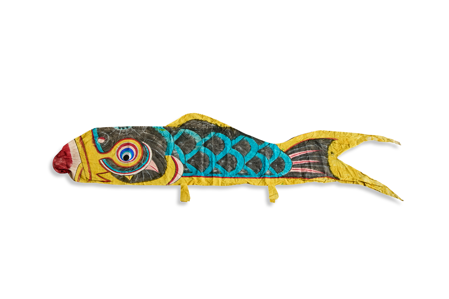 Small Blue Koi Nobori Banner
