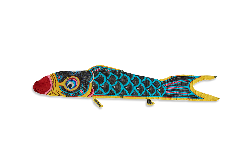 Blue Koi Nobori Banner
