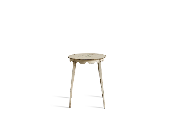 White Metal Side Table No.1