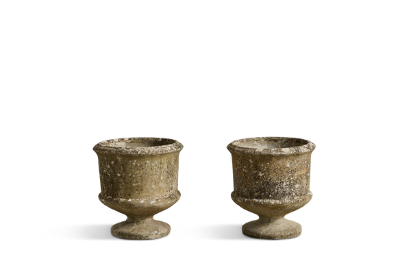 Pair of Concrete Urns