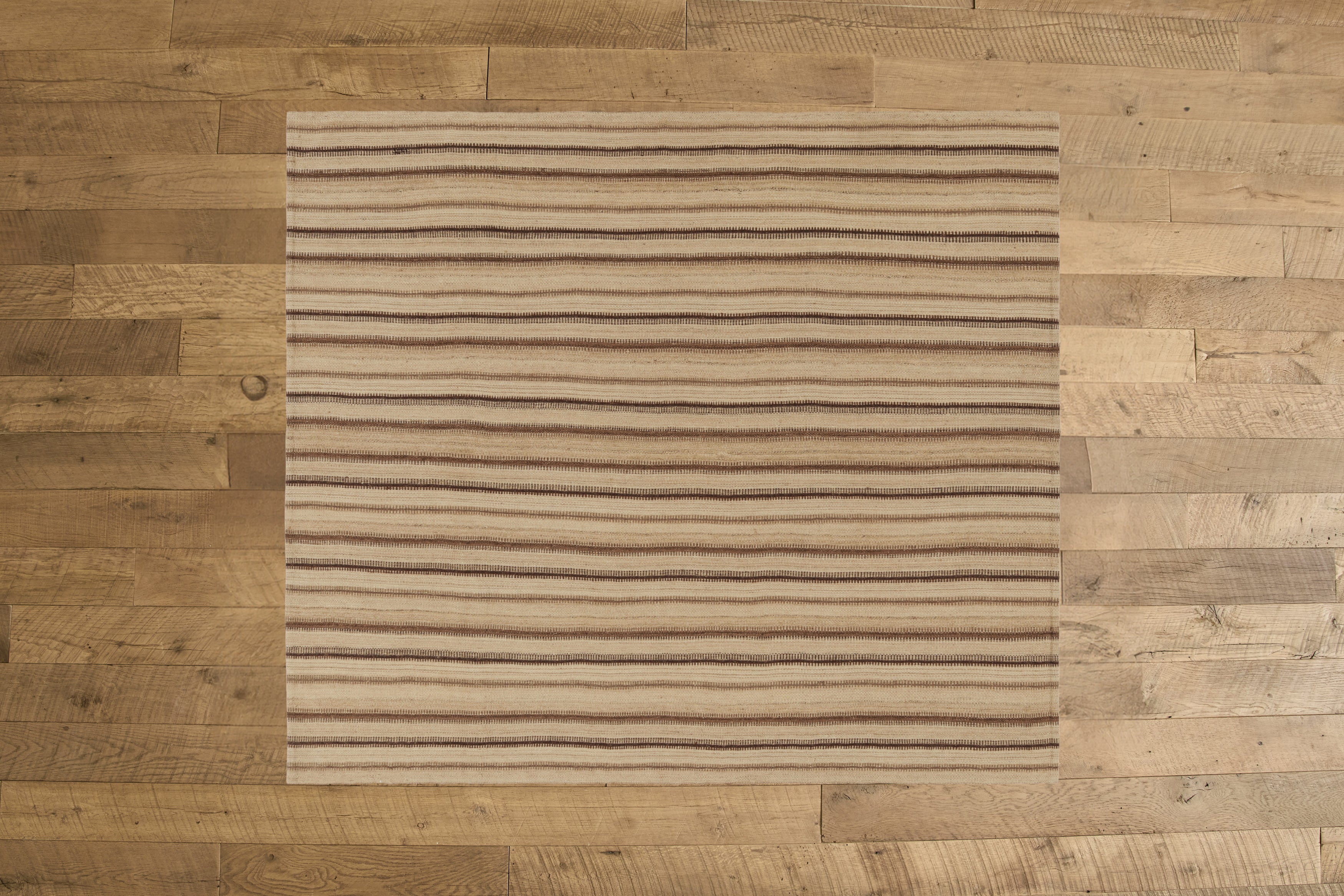 Brown Stripe Bidjari Rug 6'6 X 7'6