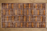 Brown & Gold Geometric Rug 3’5 x 6’