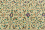 Beige Floral Pattern Flug 5’3 x 8’11