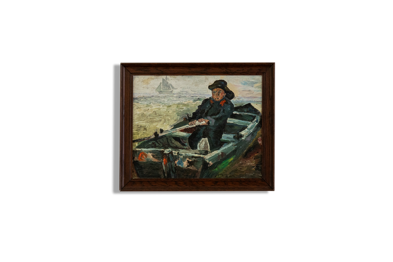 Sailor Boat Oil Painting