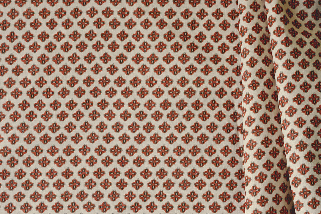 Knurl Linen in Brick