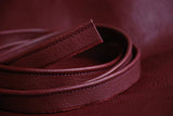 Fine Leather Piping, Cherry