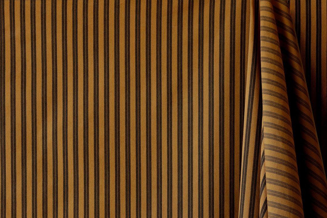 Burnley Overdye Ticking in Cinnamon (Reversible)