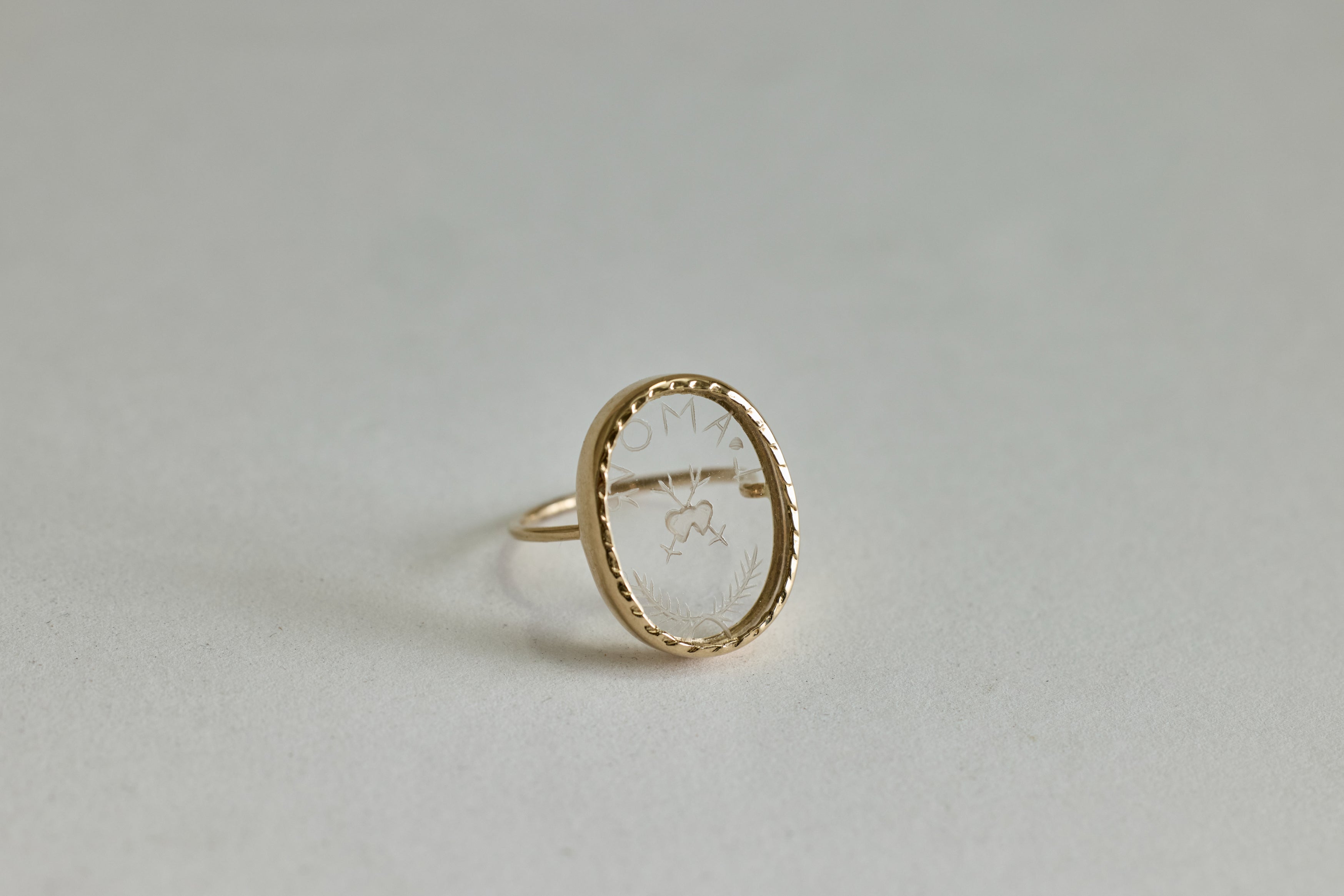 L'amour Crystal Ring (Size 52)