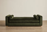 Shown in Holland & Sherry Dark Olive Corduroy and Natural Oak 