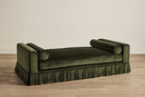 Shown in Holland & Sherry Dark Olive Corduroy and Natural Oak 