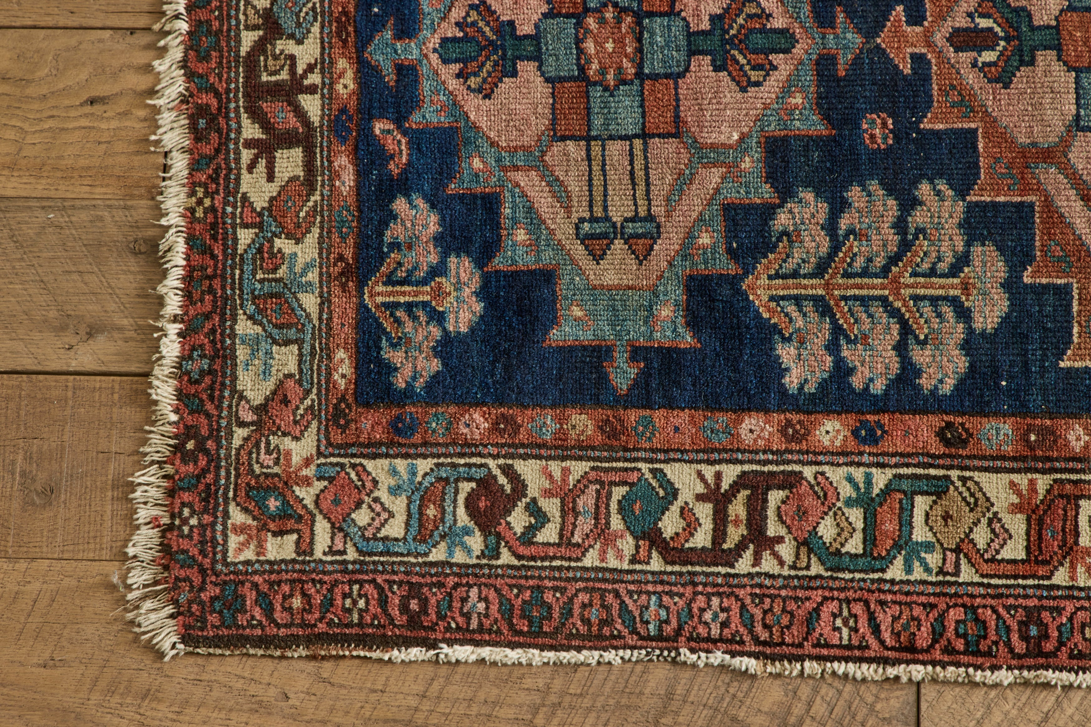 Geometric Floral Throw Rug 3' X 4'3