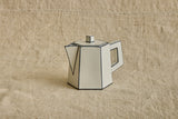 Carte Blanche Tea Pot in White & Black