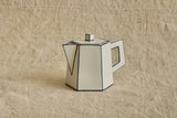 Carte Blanche Tea Pot in White & Black