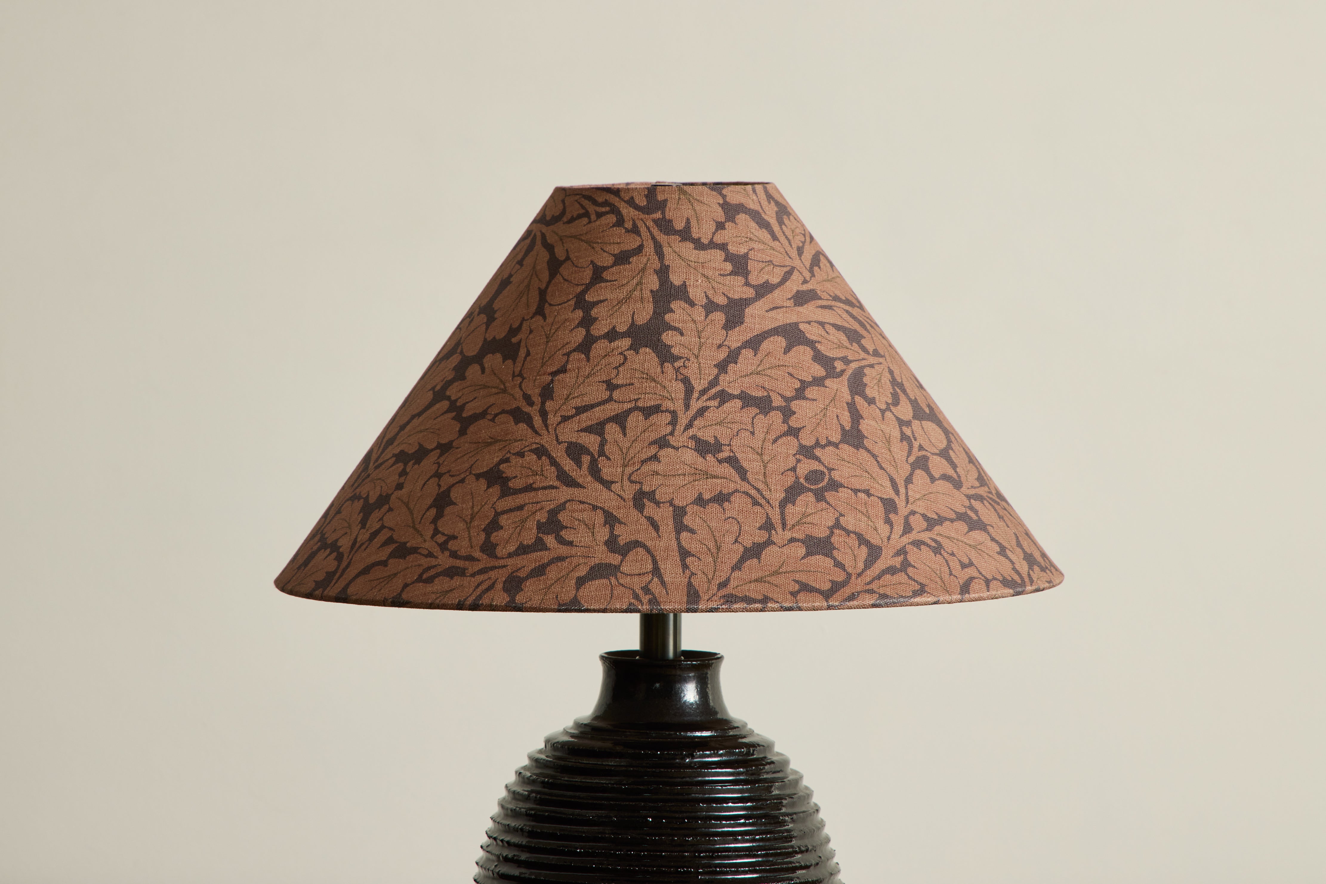 Linen Lampshade in Quercus, Aubergine