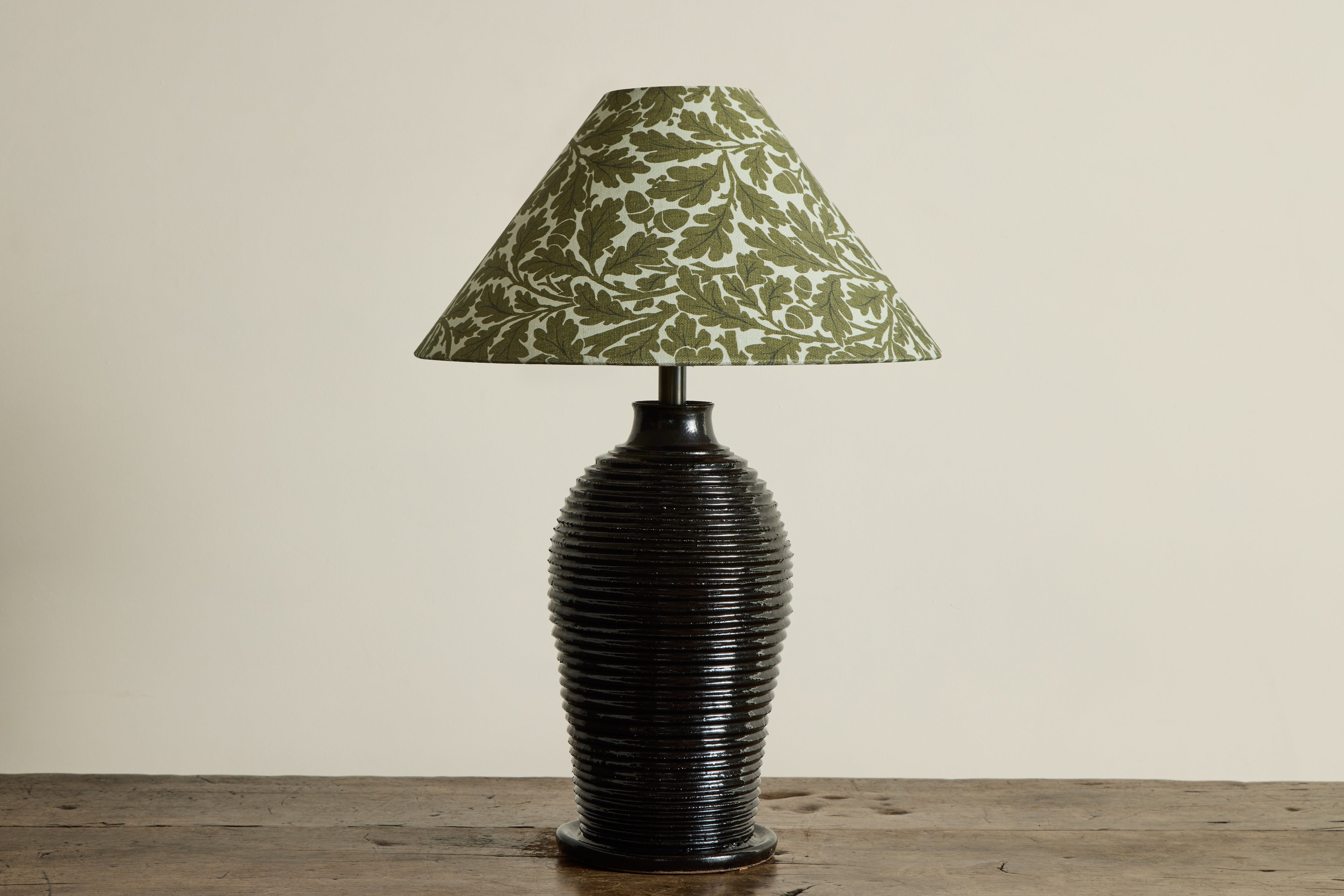 Linen Lampshade in Quercus, Juniper