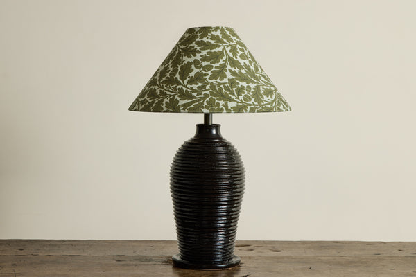 Linen Lampshade in Quercus, Juniper